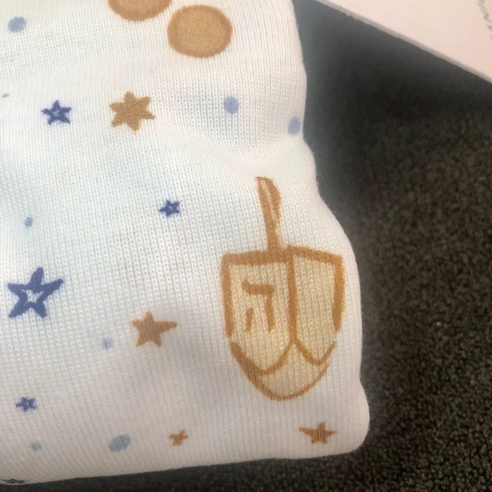 Pottery Barn Hanukkah Organic Cotton Pajama Set size 4